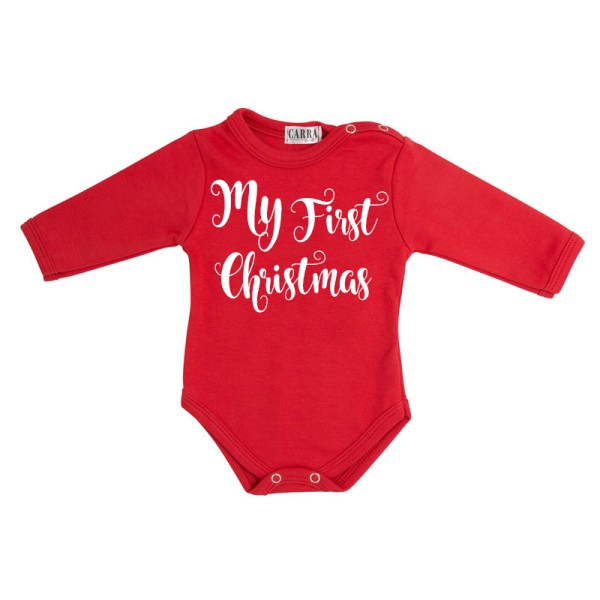Carra My First Christmas бебешко боди